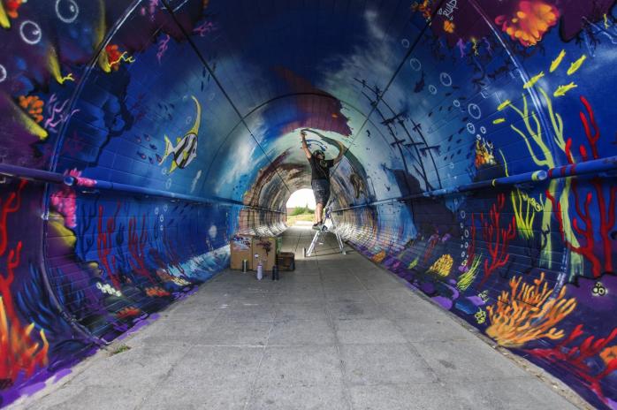 fresque tunnel